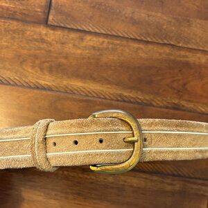 Vintage Tan steer hide Belt